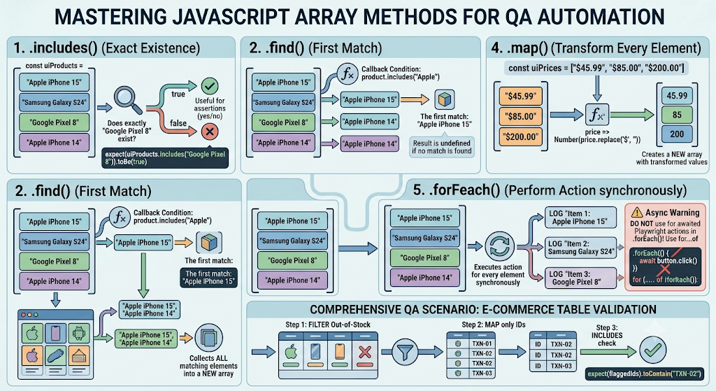 Mastering JavaScript Array Methods for QA Automation