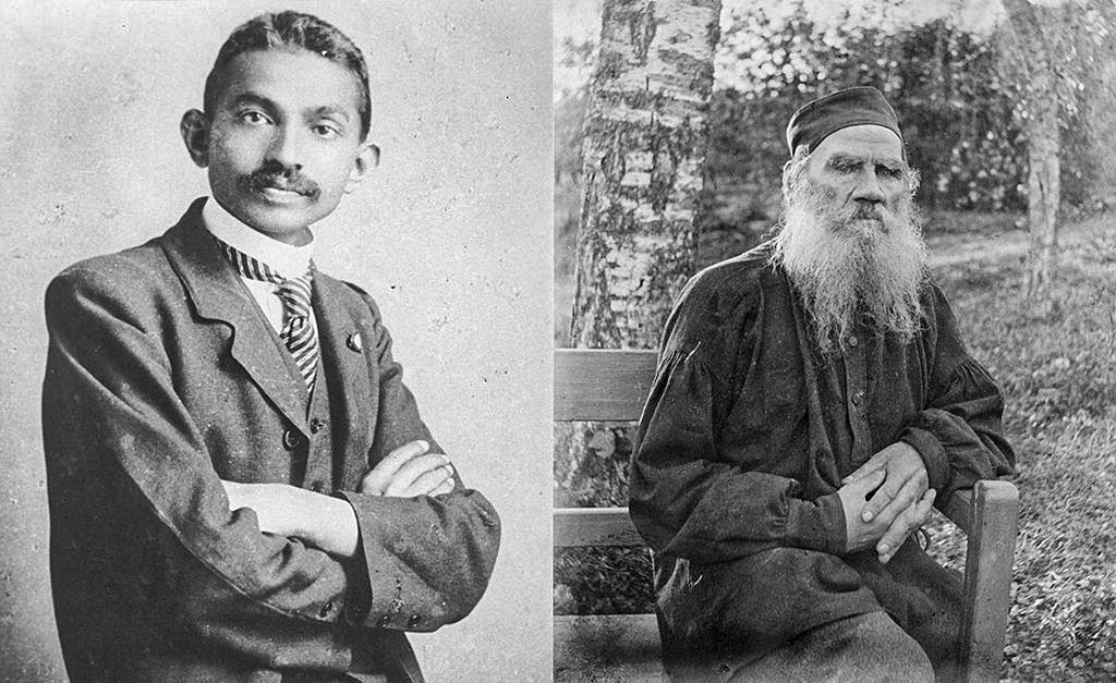 Gandhi and Tolstoy