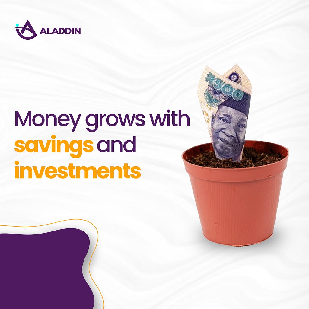 Money grows with savings and investment (with photo)