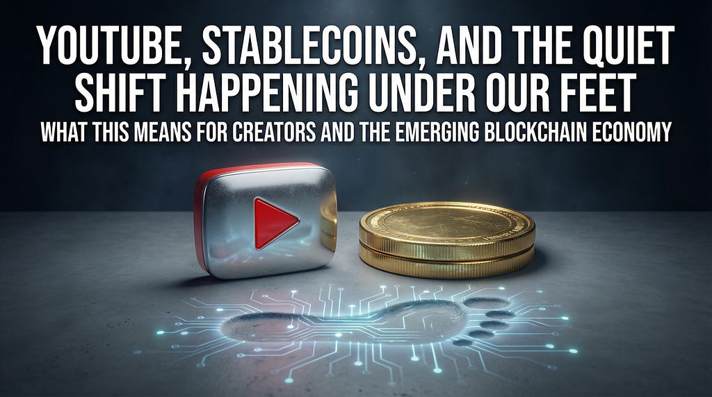 YouTube, Stablecoins, and the Quiet Shift Happening Under Our Feet