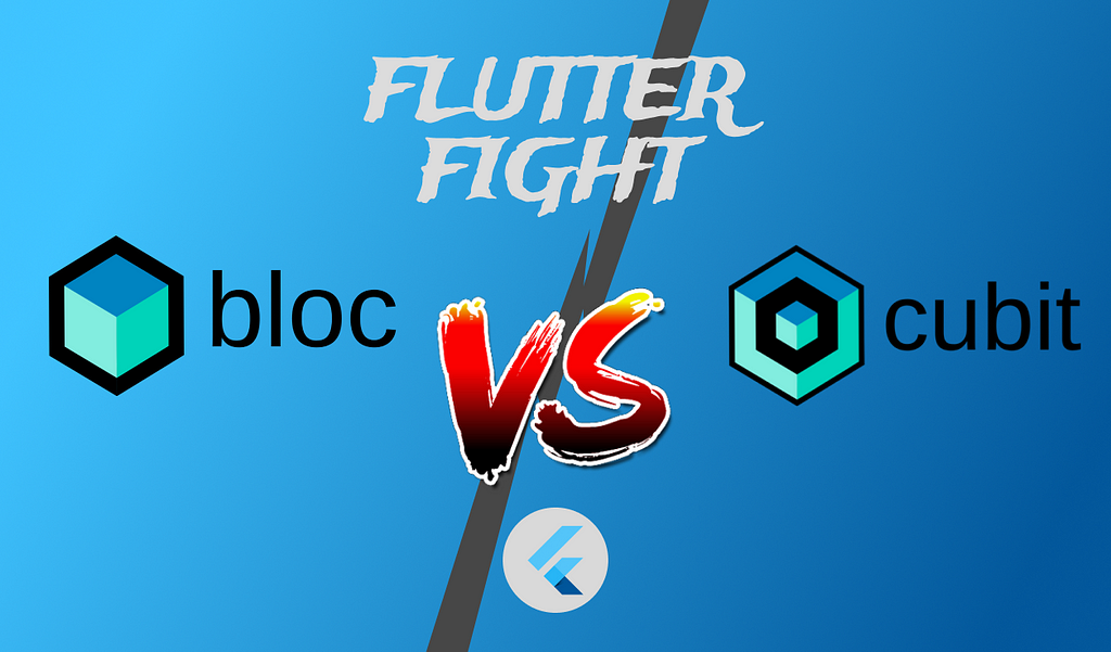 Article’s cover written: “Flutter Fight: Bloc vs Cubit”