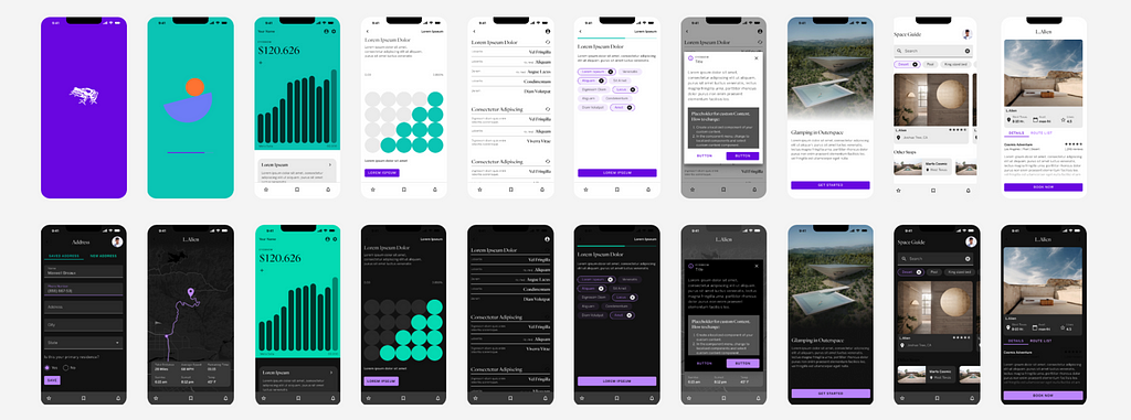 Details showing UI components and presentation templates of Project Metachrosis