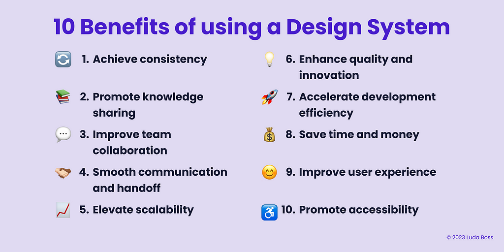 10 Benefits of using a Design System