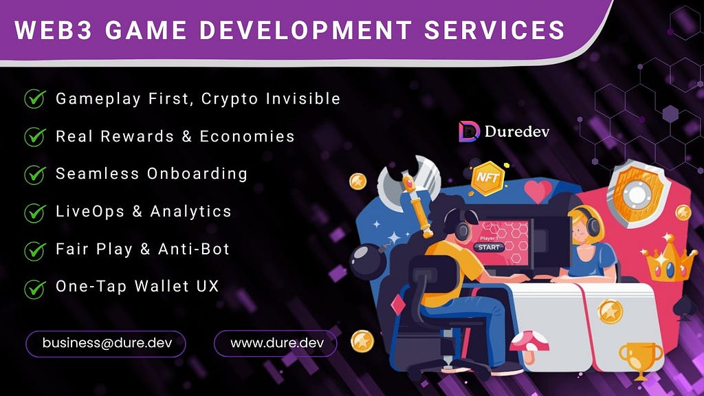 Web3 Game Development Services — Seamless Onboarding, Wallet UX, LiveOps