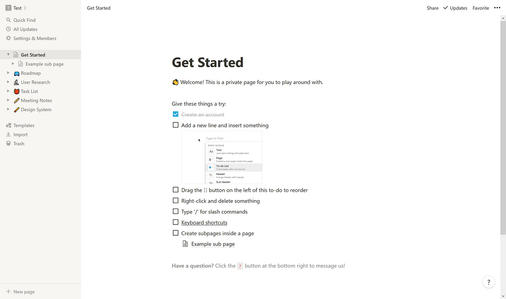 Notion Landing Page