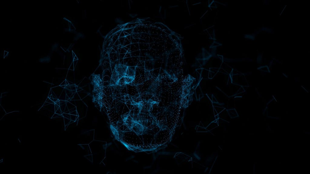 Abstract Face Futuristic Geometric Head Human
