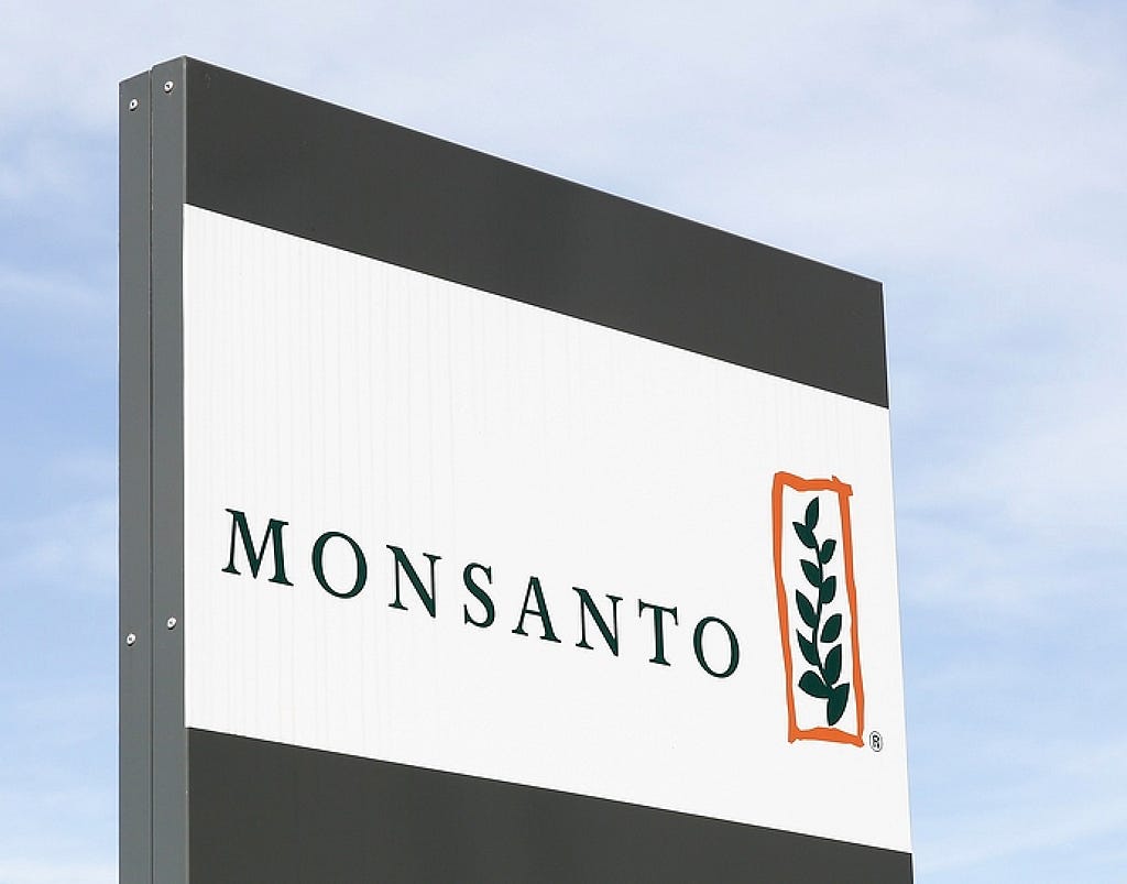Chemical company Monsanto logo