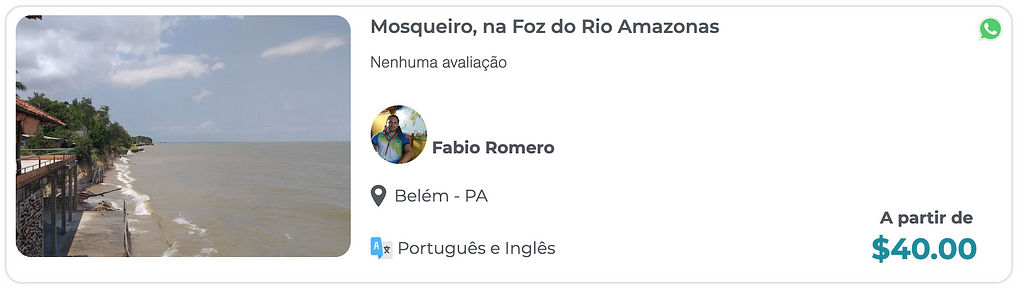 Mosqueiro Beach na foz do Rio amazonas — Belém do Pará