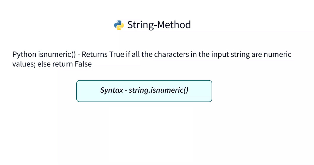 Ways To Implement Isnumeric Method In Python LaptrinhX Ways to implement isnumeric method in python laptrinhx