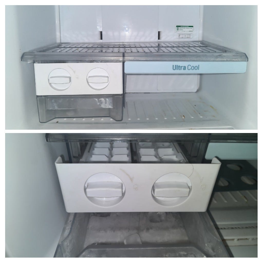 Ice tray of freezer unit