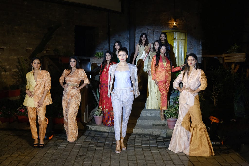 Models from Kolkata Showcasing the designer wear at the Runway Stories, Season 3 held in Ranchi