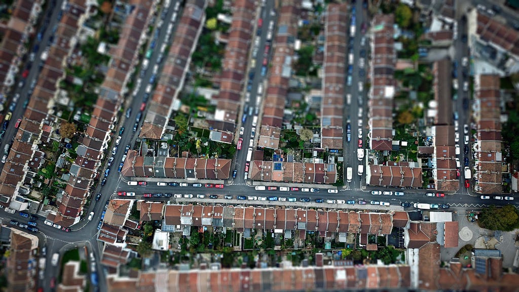 A Bristol housing estate seen from above.