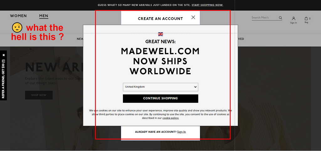Saman Vahdat | Barno Studio : A Ux/ui Review of Madewell’s Website: the Good, the Bad, and the Ugly (usability)