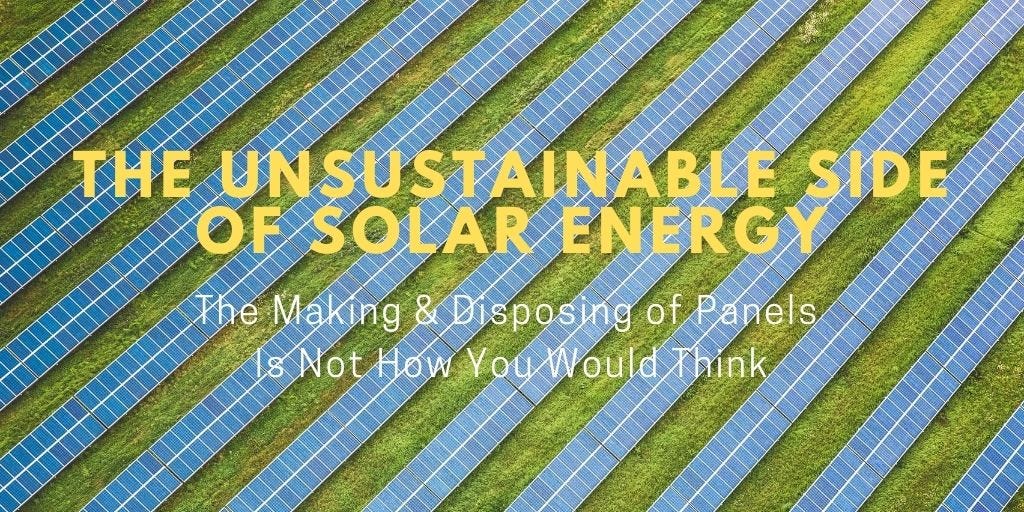 Is Solar Energy Sustainable?