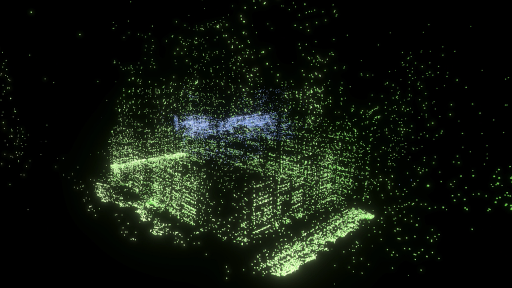 Point Cloud Map of a Building