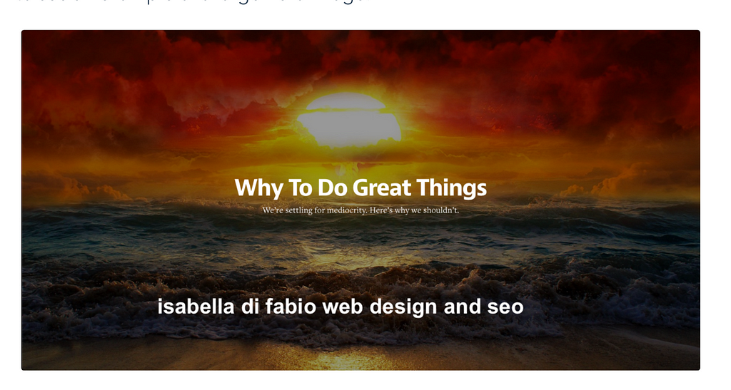 isabella di fabio web designs story