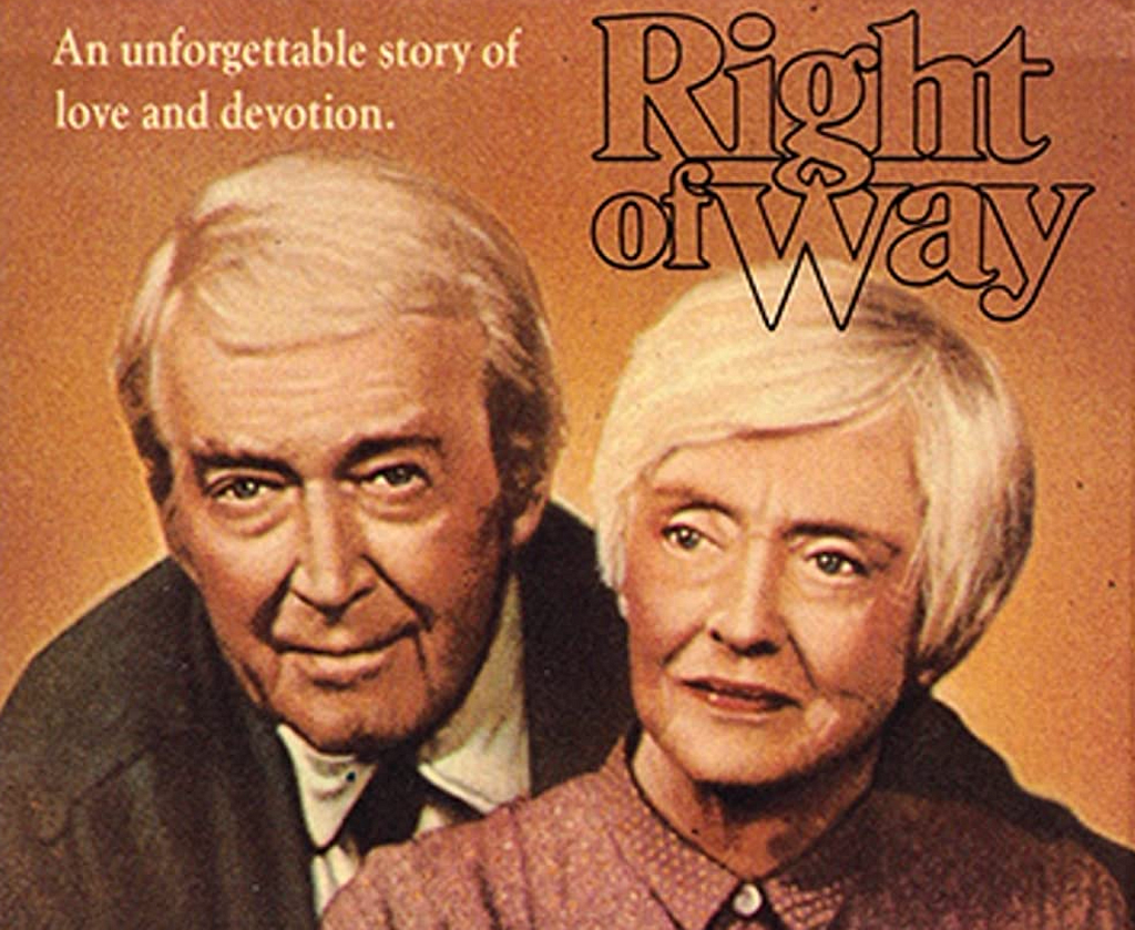 An image showing James Stewart and Bette Davies in the poster for the movie Right of Way.