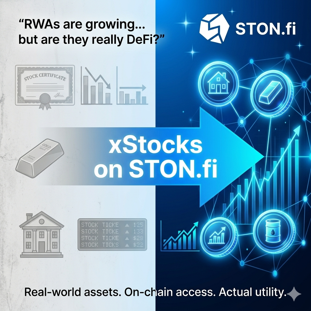 xStocks on STON.fi: The First Real Step Toward Making RWAs Actually DeFi-Native