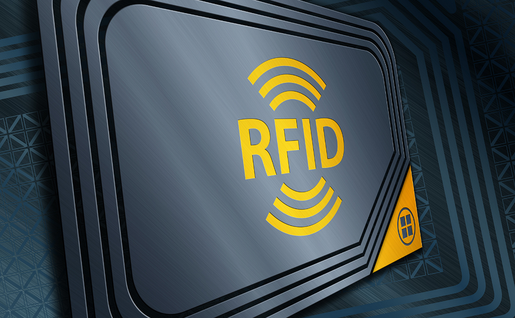 RFID-tag typically used in metal environments