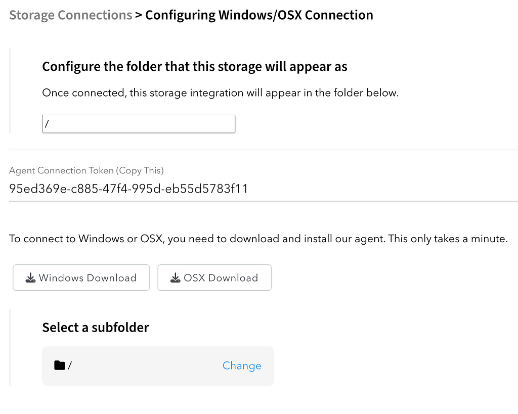 Configuring the Windows/OSX agent in Couchdrop to prepare to connect SFTP to financial systems.