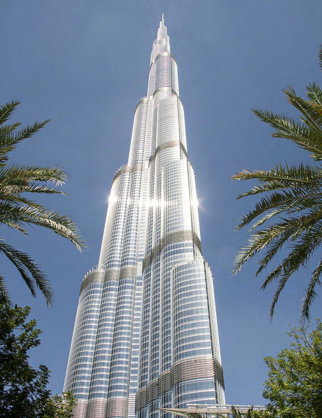 Ground level render of Burj Khalifa