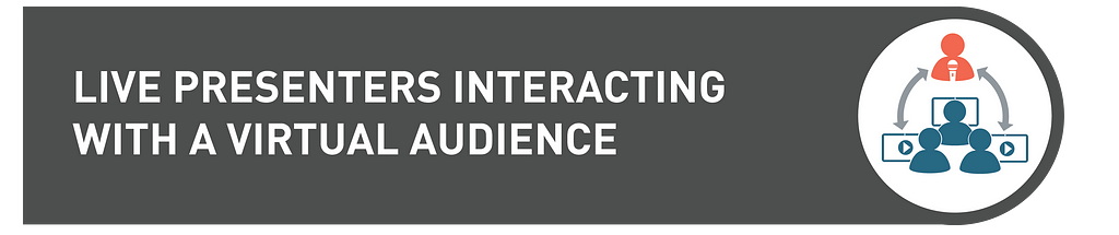 Live Presenters Interacting with a Virtual Audience
