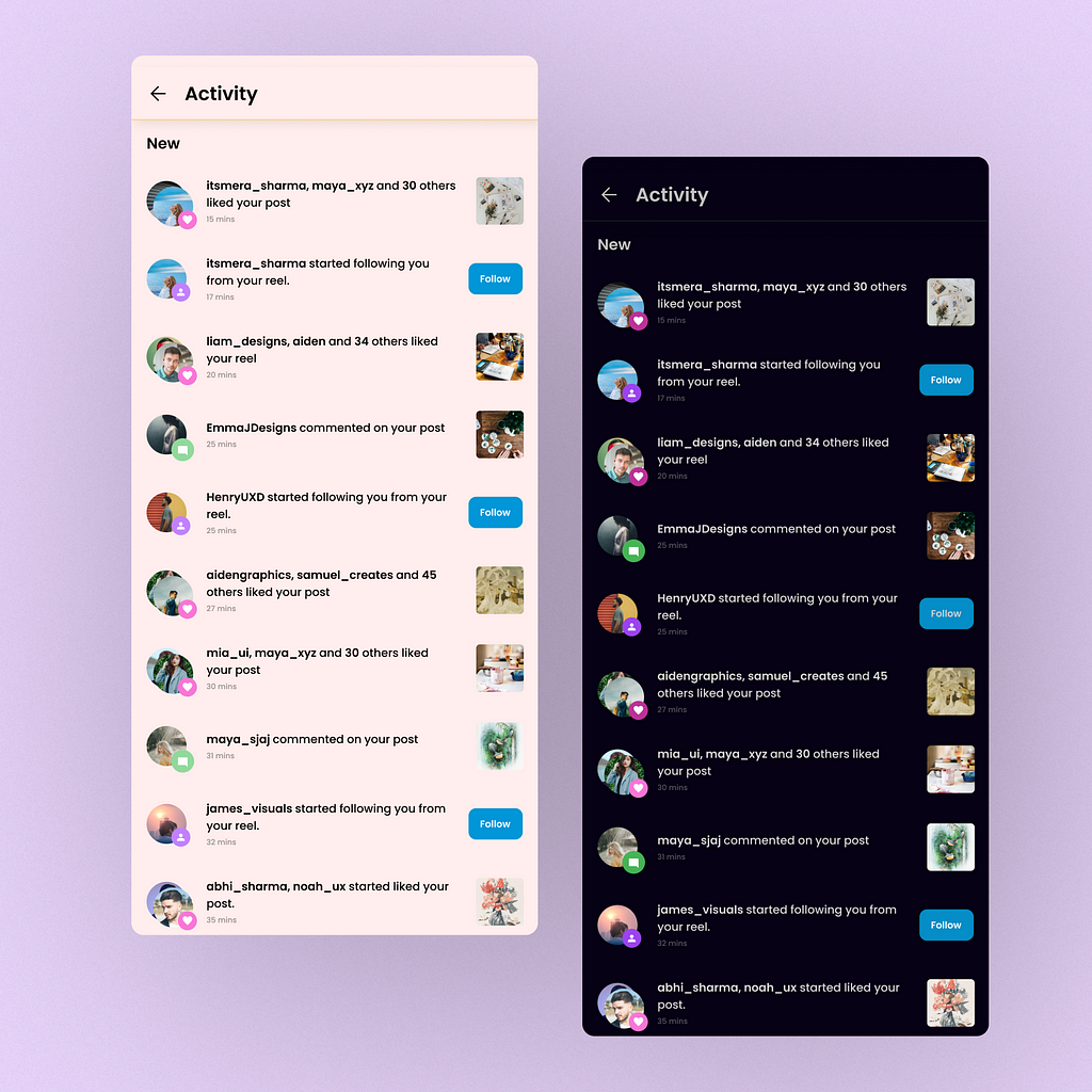 100 days of Daily UI day 47/100 — Activity UI Design