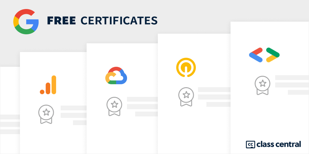 Google certifications promo image.