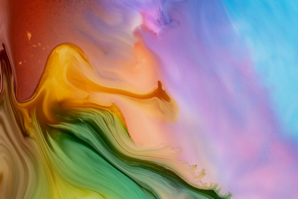 abstract liquid color waves