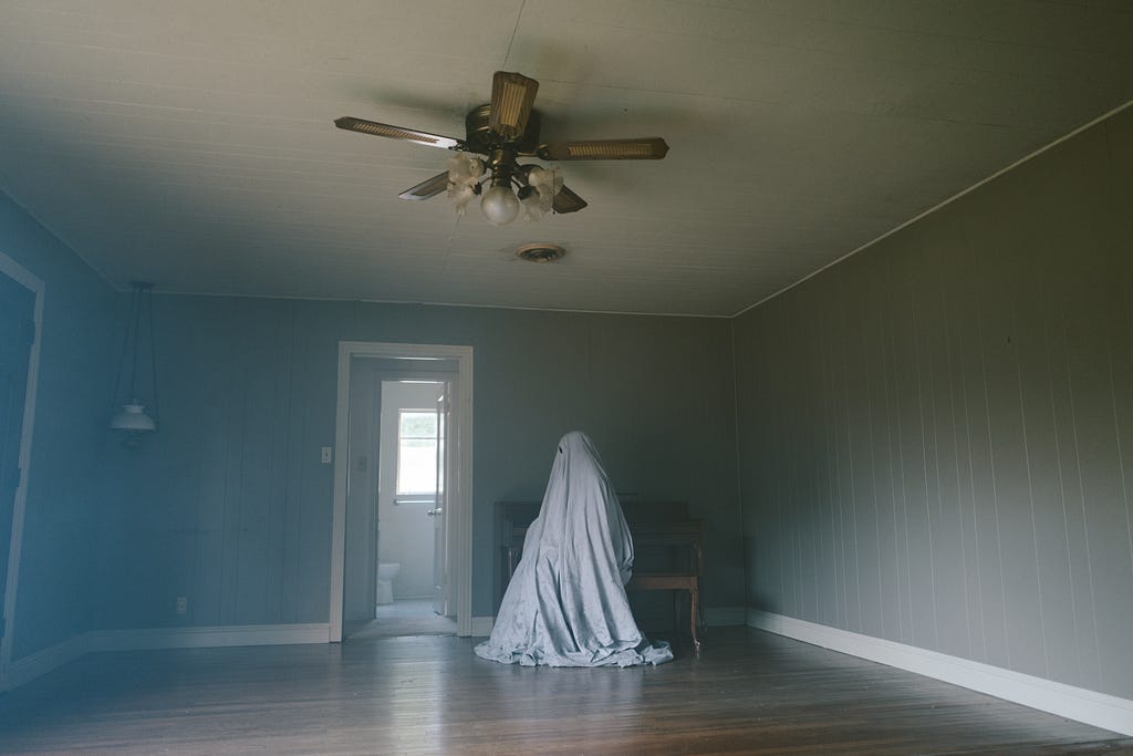 Casey Affleck in A Ghost Story | Credit: A24