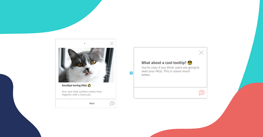 Helppier’s funny product tours and contextual tooltips