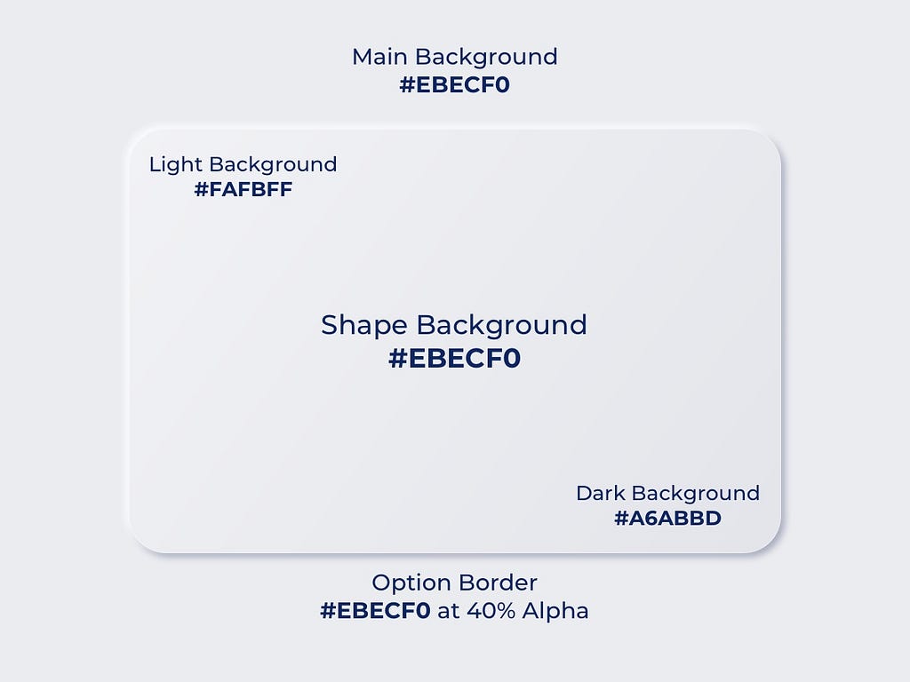 Neumorphism shadow application