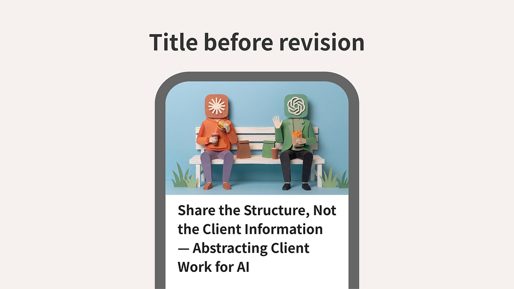 Title before revision