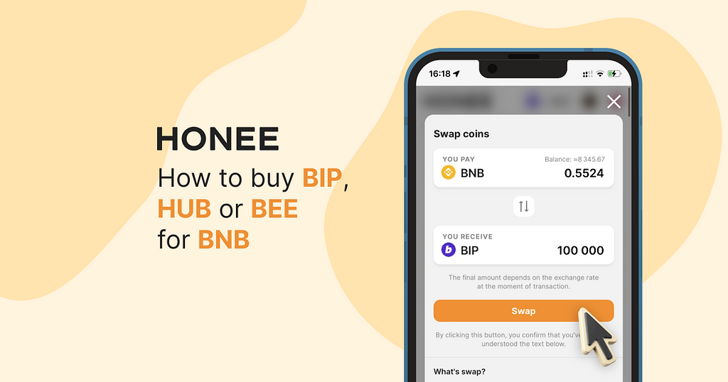 Buy BIP, HUB, or BEE for BNB