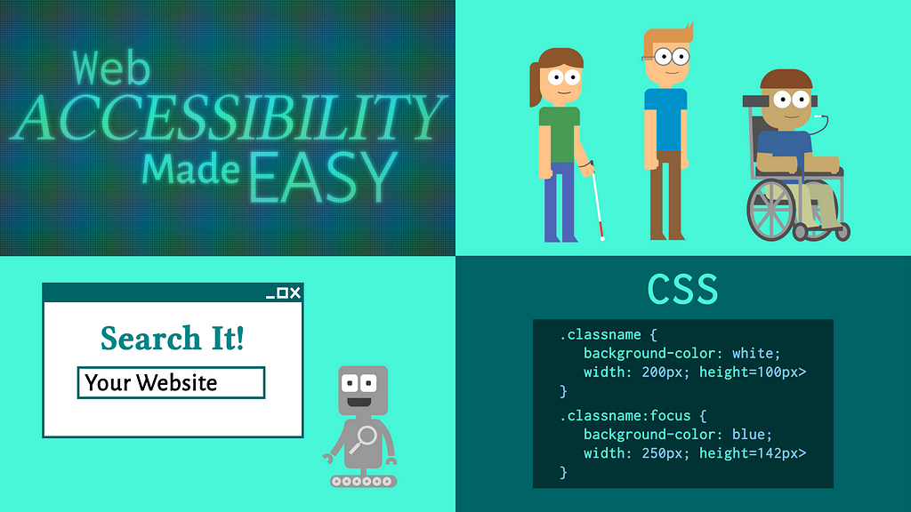 Scenes from Web Accessibility Made Easy
