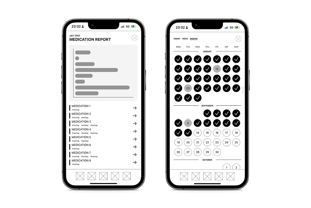 UX demo of what symptom tracking might look like