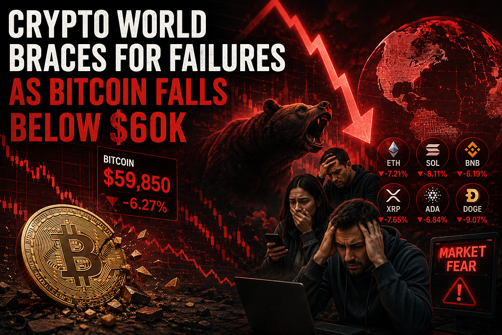 Crypto World Braces for Failures as Bitcoin Falls Below $60K: What This Means for Investors in 2026