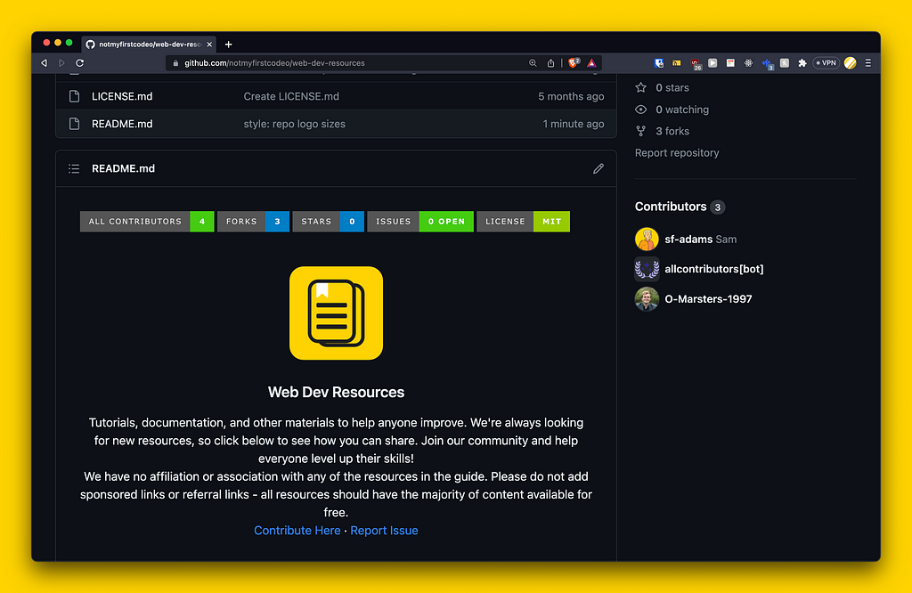 Dark mode version of the repository