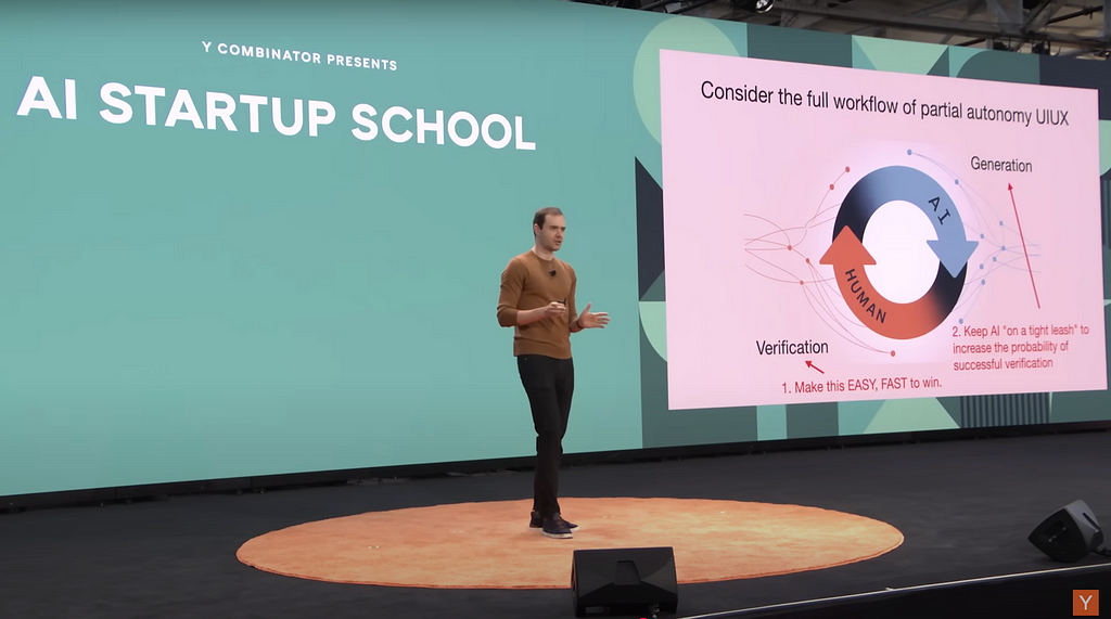Screenshot of Andrej Karpathy’s keynote