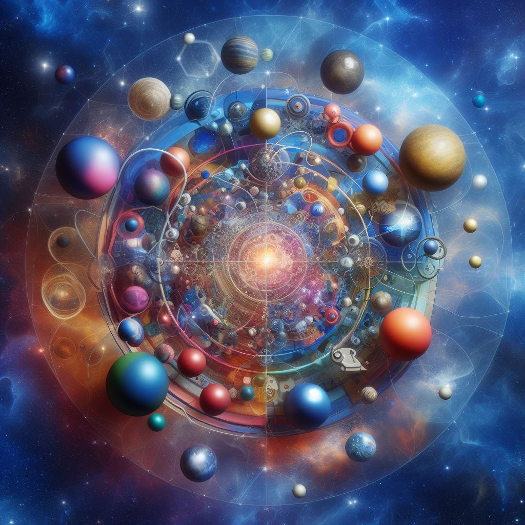 An abstract representation of possible worlds like multiverse