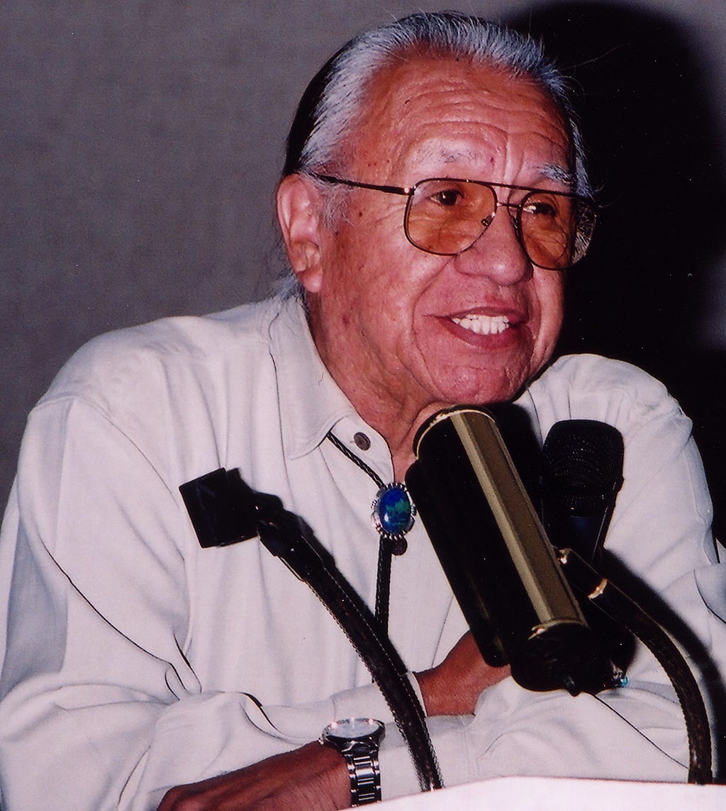 Photo of Billy Frank Jr. Photo credit: Northwest Indian Fisheries Commission.