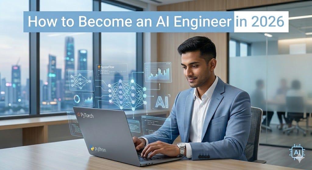 How to Become an AI Engineer in 2026 (As a Fresher): Complete Roadmap, Salary & Projects