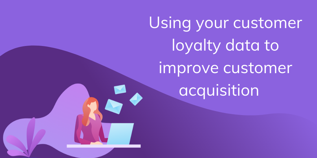 Cartoon figure Improve customer acquisition by using your customer loyalty data