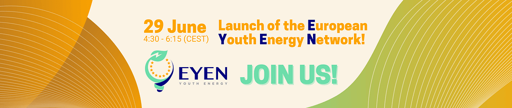 A banner for the European Youth Energy Network