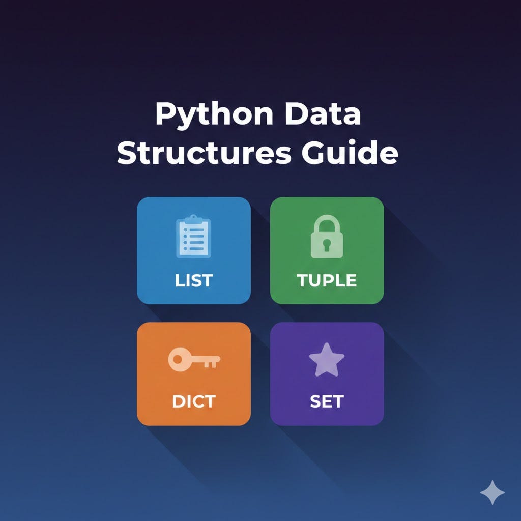 Choosing The Right Python Data Structure: A Beginner’s Decision Guide