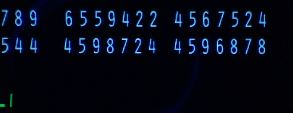 A series of numbers