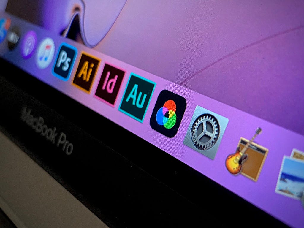 Aurora: Colour Picker on a MacBook Pro dock