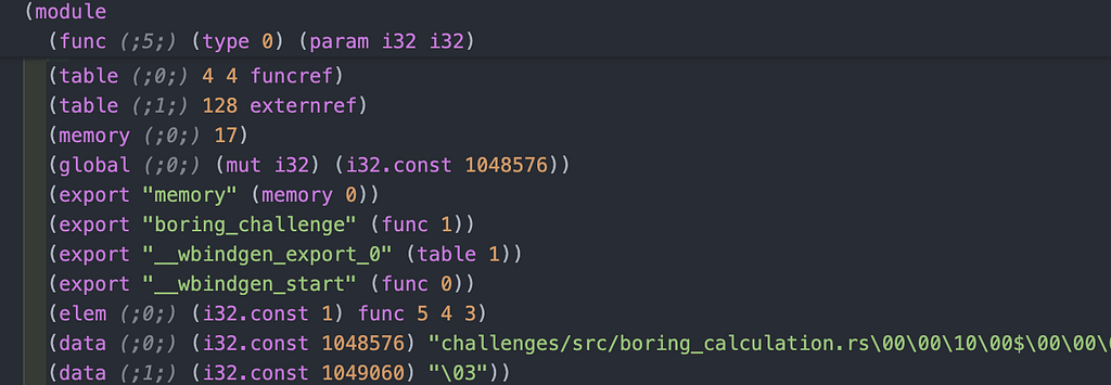 decompiled .wat file