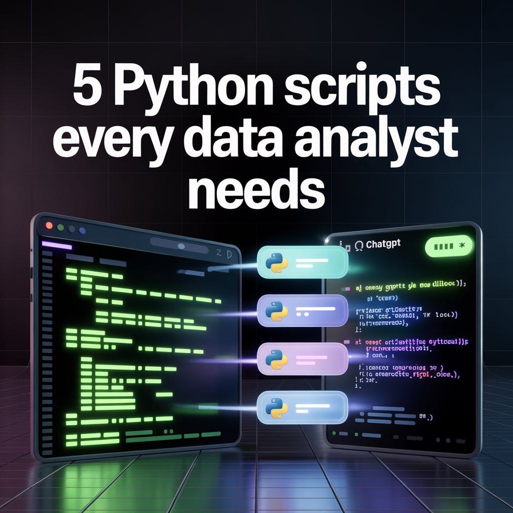 5 Python Scripts Every Data Analyst Should Have (That ChatGPT Can Now Write for You in 10 Seconds)