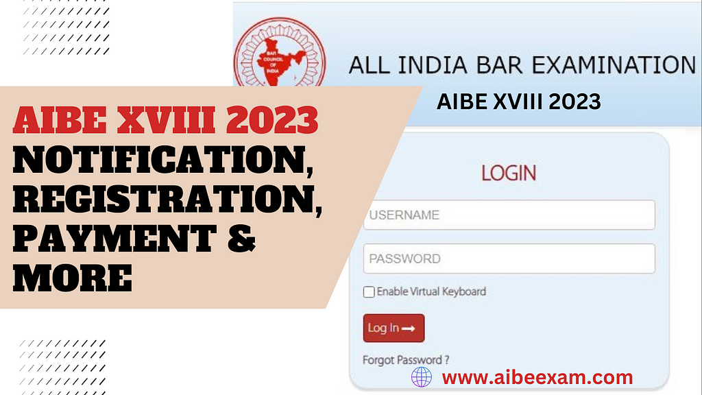 AIBE XVIII (18) 2023 Notification, Registration, Important Dates, Payment.